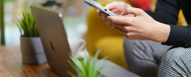 person researching how to find the right therapist calm environment