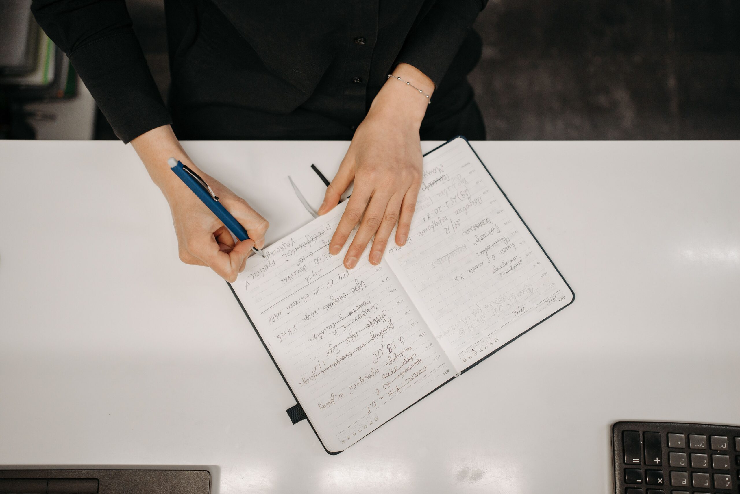 Developing organizational skills A person developing new skills to manage ADHD