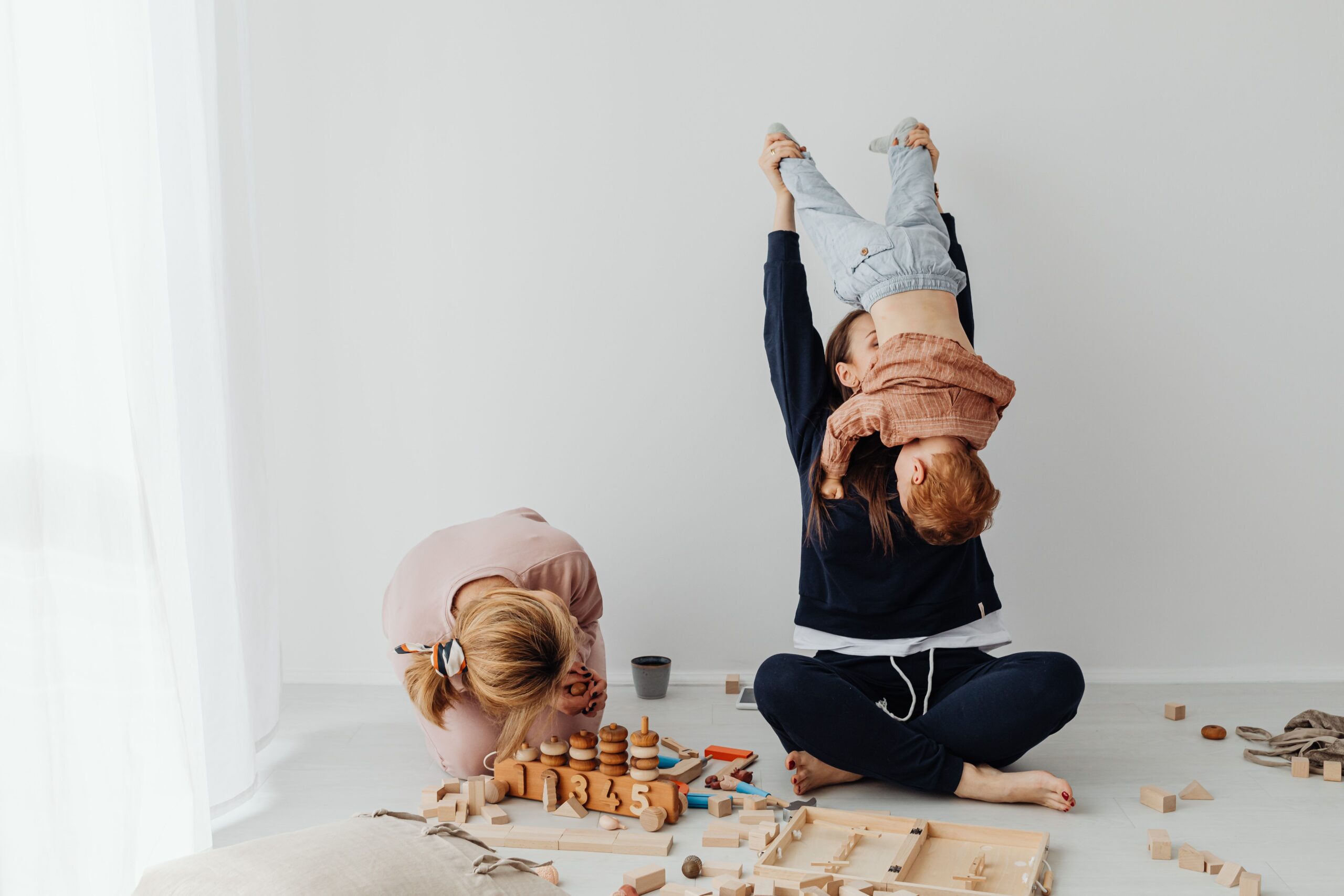 Family playing together