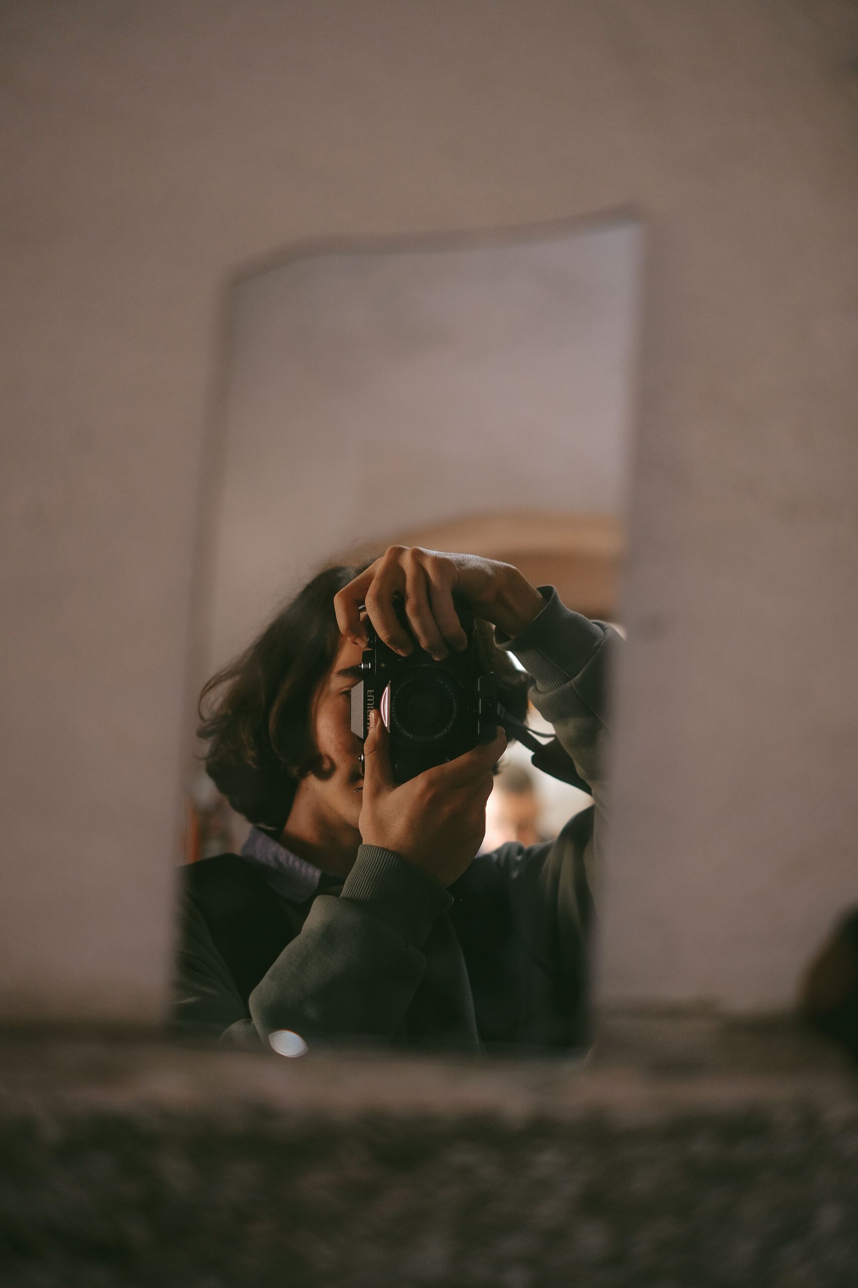 Person expressing herself in a photograph